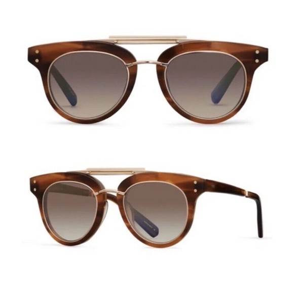 Garrett Leight Other - NWT GARRETT LEIGHT Laurel SL 50 Beachwood Mr Leight 12k White Gold Sunglasses